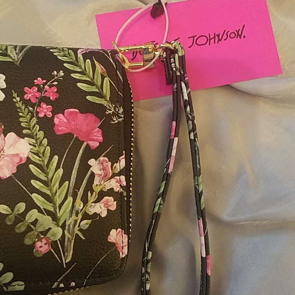 Betsey Johnson floral print zip around Nwt - Picture 6 of 6